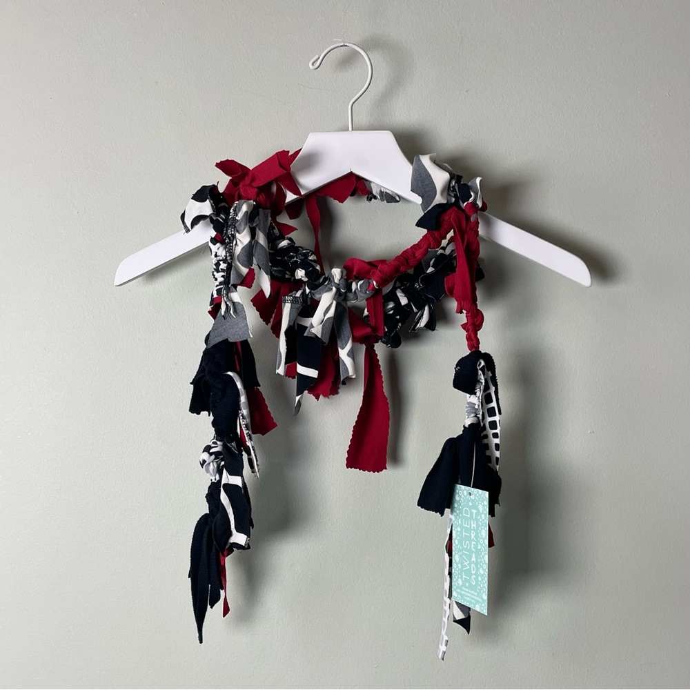 Red, White & Black Cow • 66” / OS / Twisted Threads Accessory